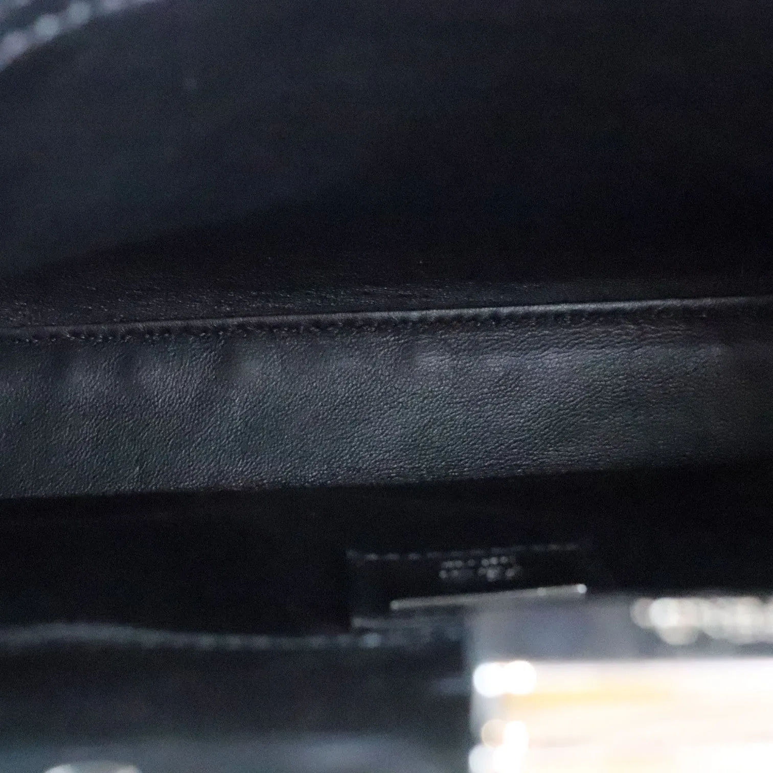 Peekaboo Iconic Satchel Mini Pearl Studded Black SHW