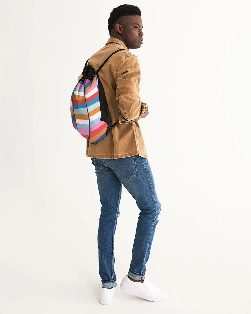Rainbow Canvas Drawstring Bag
