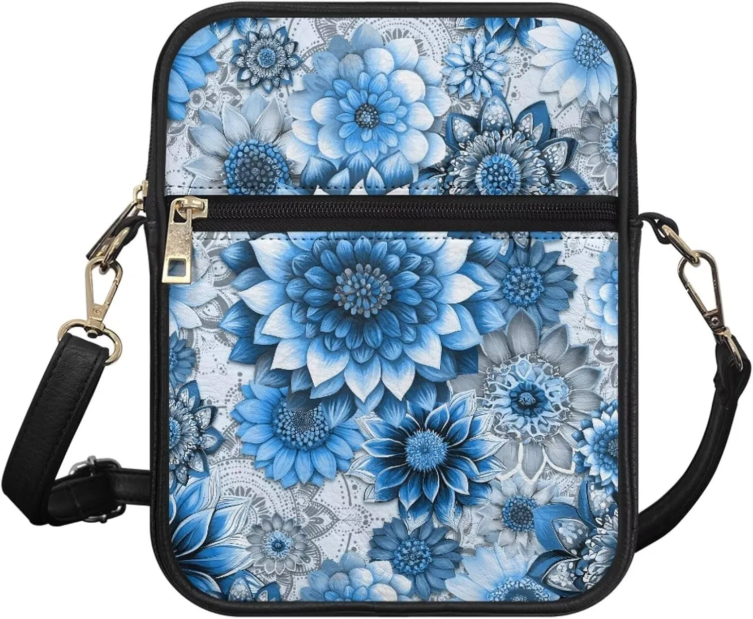 Small Leather Messenger Bag for Men Women Crossbody Shoulder Bag Satchel Casual Sling Daypack Work Daily Purse