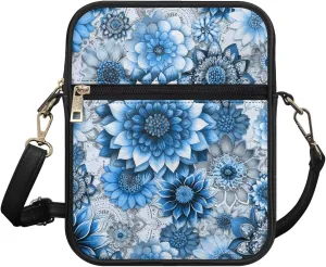 Small Leather Messenger Bag for Men Women Crossbody Shoulder Bag Satchel Casual Sling Daypack Work Daily Purse