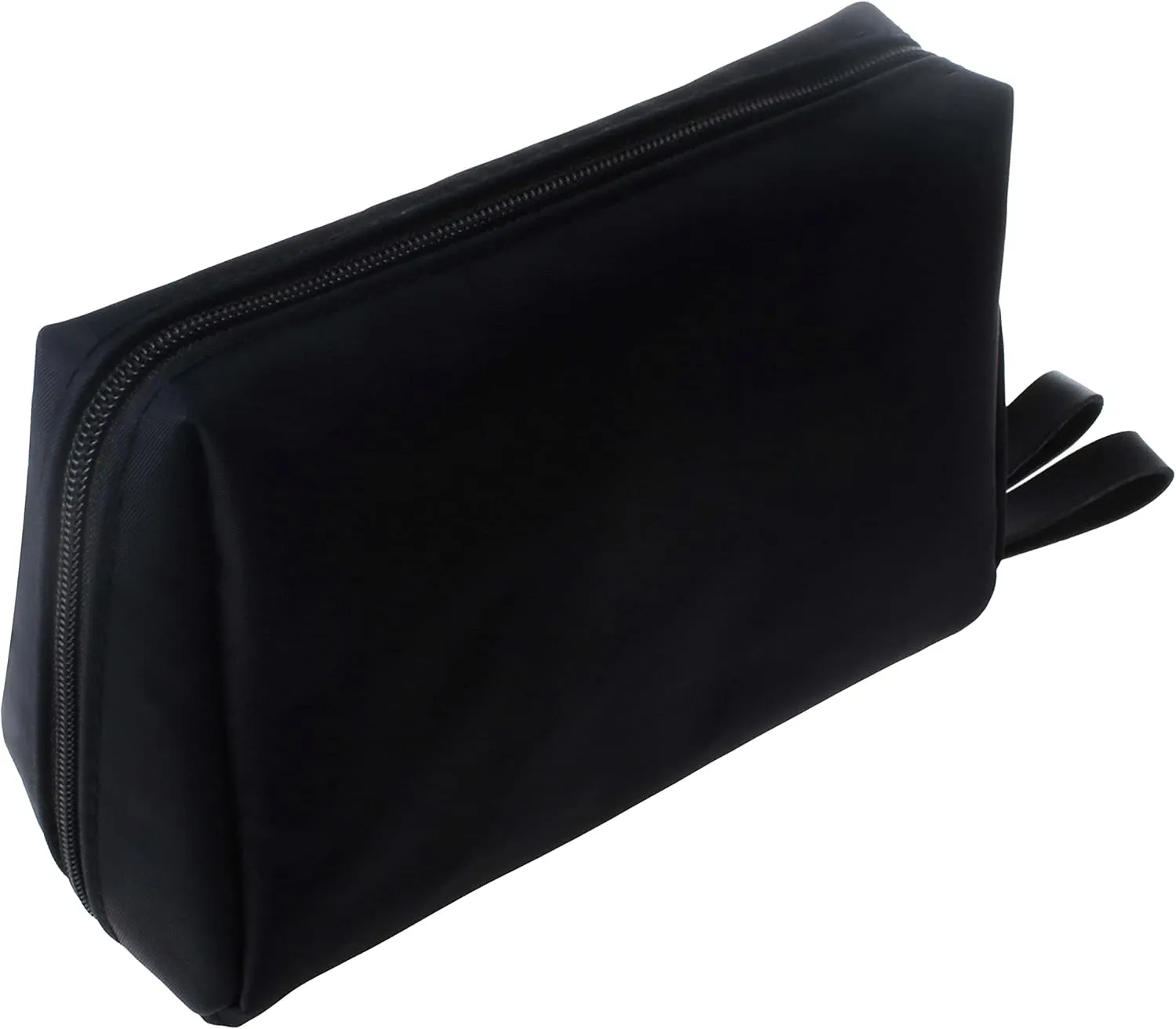 Small Makeup Bag for Purse Portable Waterproof Cosmetic Bag Travel Makeup Pouch for Women (All black, Square)