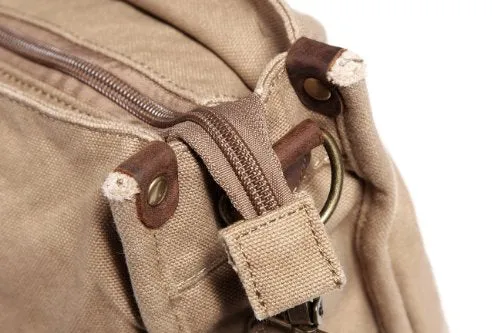 Vagabond Traveler 15" Canvas Messenger Casual Bag With Lift Handle C34.Grn