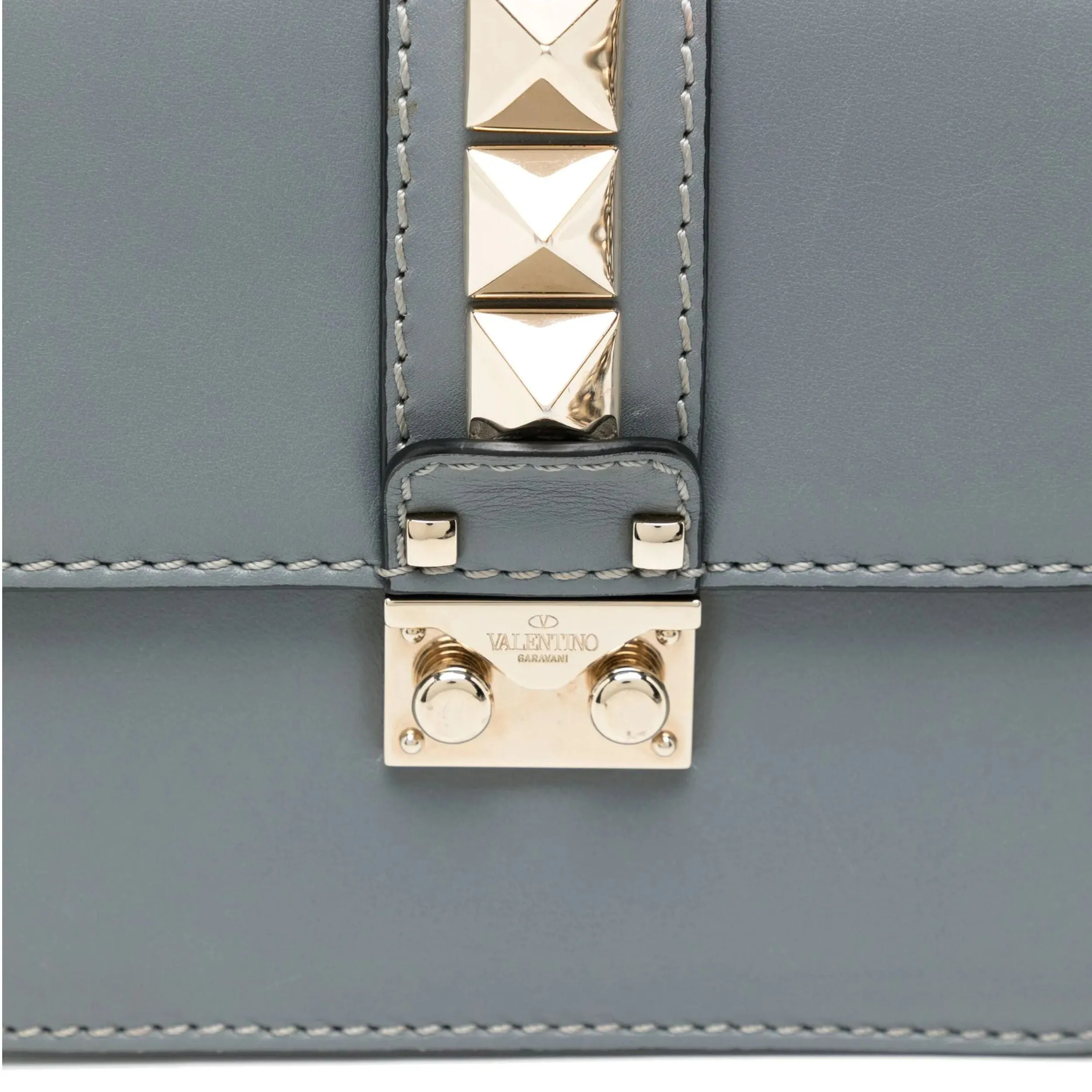 Valentino Grey Rockstud Mini Bag