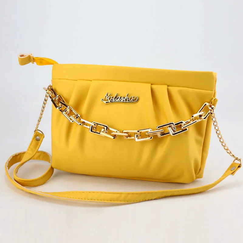Women Cloud Ruched Dumpling Bag Chunky Chain Shoulder Clutch Purse #CP-667 #22