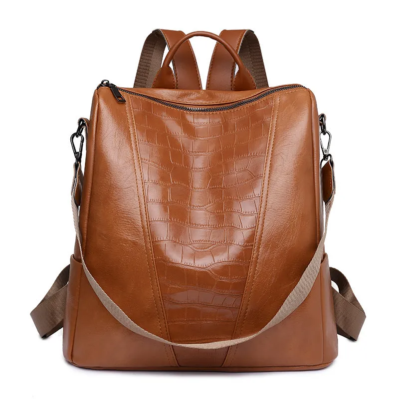 Women's Backpack Fashion Versatile Multi-Functional Dual-Use Travel on One Shoulder Backpack