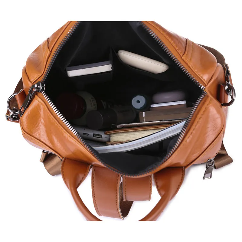Women's Backpack Fashion Versatile Multi-Functional Dual-Use Travel on One Shoulder Backpack